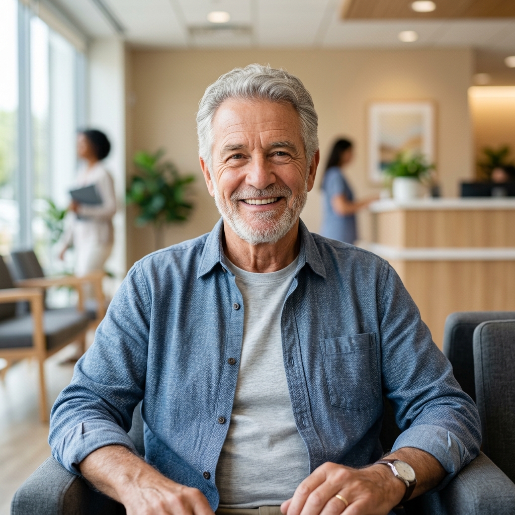 Smiling older man